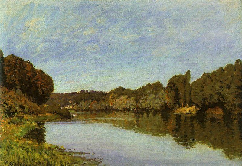 Alfred Sisley The Seine at Bougival Spain oil painting art